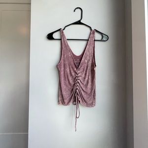 American Eagle Soft&Sexy ribbed burgundy top